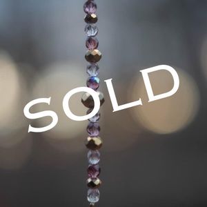 ***SOLD Purple&Gold Purse Charm